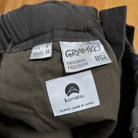 Gramicci Nylon Utility Short Olive Komatsu Japanese Fabric Collab XS Gorpcore - Picture 7 of 10
